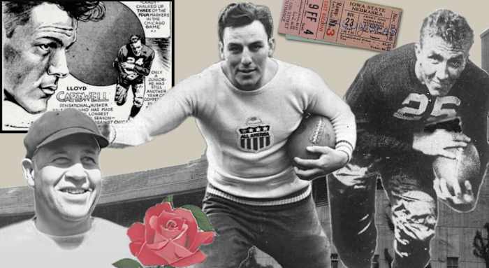 1933-1942 Memorial Stadium with Lloyd Cardwell, Biff Jones, Sam Francis and George Sauer